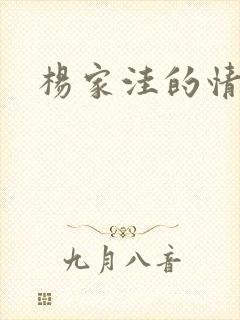 杨家洼的情事封面