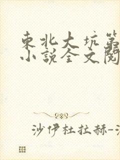 东北大坑第二部小说全文阅读封面