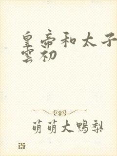 皇帝和太子妃h云初