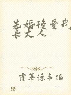 先婚后爱我的市长大人