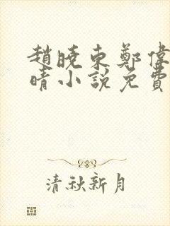赵晓东郑伟吴雪晴小说免费阅读