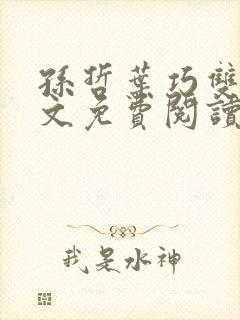孙哲叶巧双修全文免费阅读笔趣阁