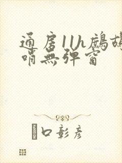 通房11h鹧鸪哨无弹窗