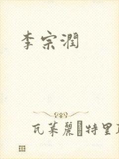 李宗润封面