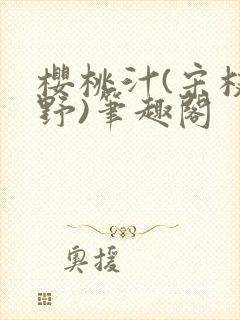 樱桃汁(宋枝江野)笔趣阁