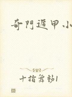 奇门遁甲小说