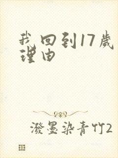 我回到17岁的理由封面
