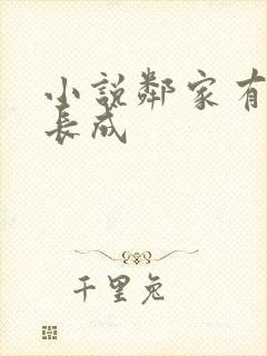 小说邻家有女初长成封面