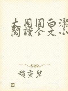 大团圆白洁免费阅读全文小说