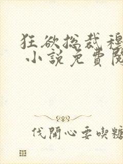 狂欲总裁穆非雪 小说免费阅读