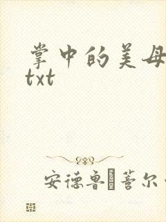 掌中的美母版主txt