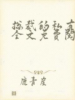 总裁的私有宝贝全文免费阅读