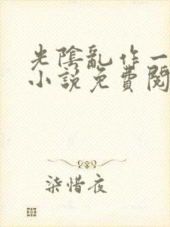 光阴乱作一团的小说免费阅读
