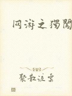 网游之独闯天涯封面