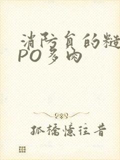 消防员的糙汉文PO多肉封面