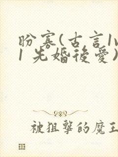 盼寡(古言1v1 先婚后爱)荔枝好多封面