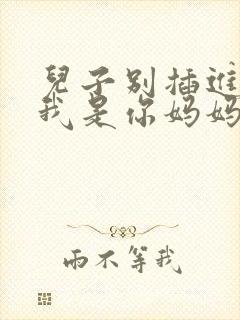 儿子别插进来,我是你妈妈小说封面