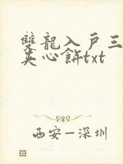 双龙入户三人行夹心饼txt封面