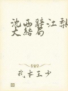 沈西辞江梨楚晗大结局