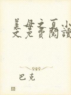 美母之夏小说全文免费阅读