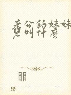 老公的妹妹的女儿叫什么