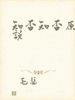 知否知否原著小说