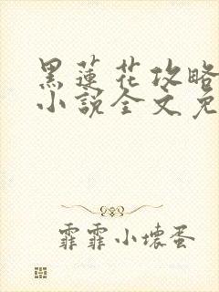 黑莲花攻略手册小说全文免费阅读笔趣阁封面