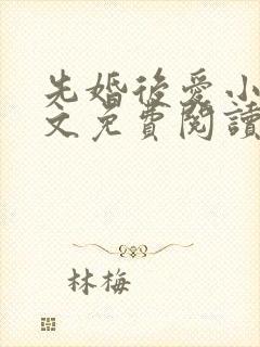 先婚后爱小说全文免费阅读