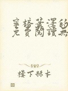 宁榕萧泽的小说免费阅读无弹窗封面