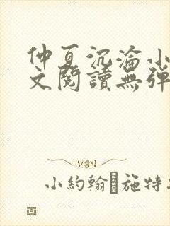 仲夏沉沦小说全文阅读无弹窗免费
