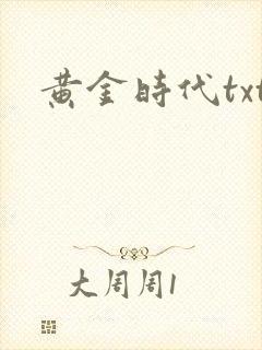黄金时代txt