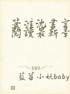 萧淮沈书言免费阅读最新章节封面