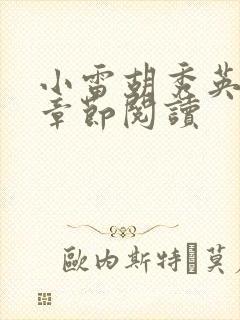 小雷胡秀英全部章节阅读
