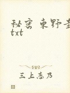 秘密 东野圭吾txt