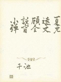 小说顾远夏婉无弹窗全文免费阅读
