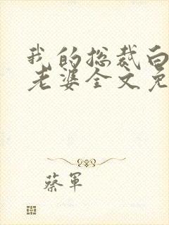 我的总裁白富美老婆全文免费读