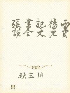 张书记杨雨婷小说全文免费封面