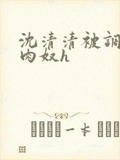 沈清清被调教成肉奴h