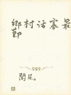 乡村活寡最新章节