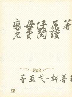 恋母仔原著小说免费阅读