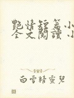 艳情短篇小说集全文阅读 小说