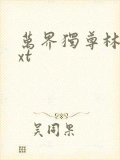 万界独尊林枫txt