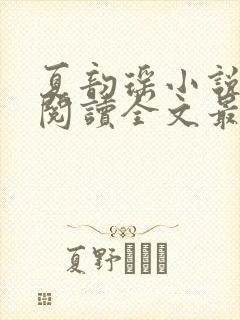 夏韵瑶小说免费阅读全文最新章节封面