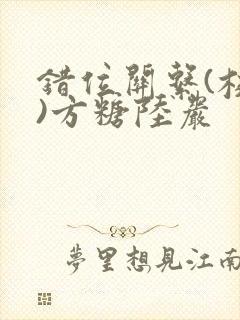 错位关系(校园)方糖陆岩封面