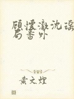 顾怀澈沈瑶大结局番外