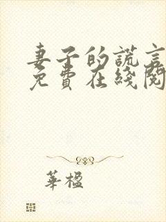 妻子的谎言小说免费在线阅读