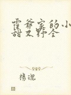 霍爷家的小祖宗甜又野全