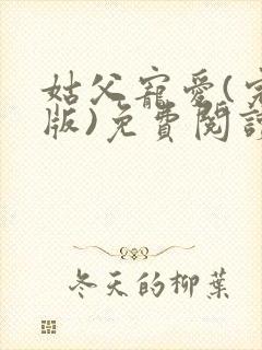 姑父宠爱(完结版)免费阅读最新章节更