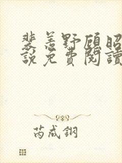 裴羡野顾昭宁小说免费阅读最新章节封面