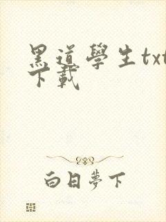 黑道学生txt下载